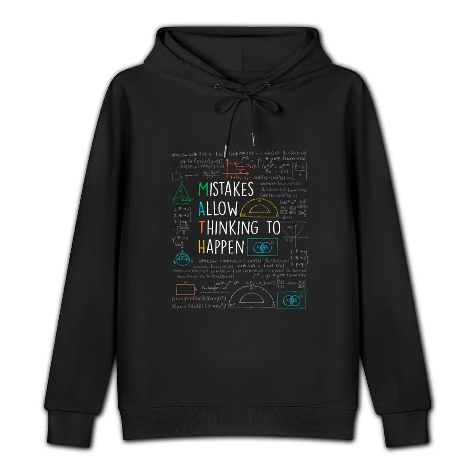 Mistakes Allow Thinking to Happen - Math Teacher Quotes Funny maths Pullover Hoodie clothes for men graphic hoodies