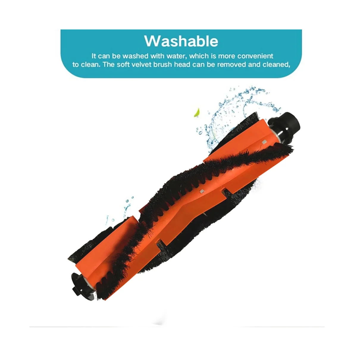 Cepillo Central para Robot aspirador ABIR X5 X6 X8, piezas de repuesto, rodillo, cubierta de cepillo principal