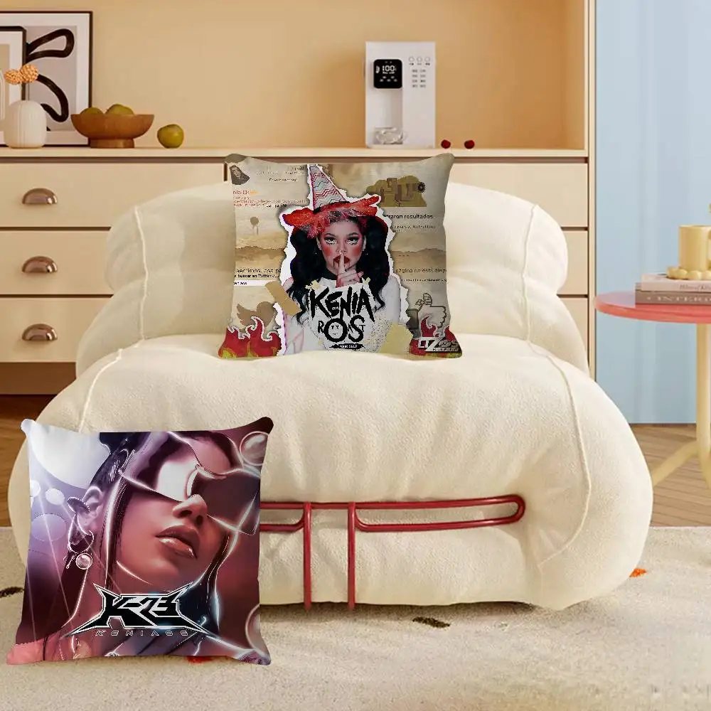 

Kenia Os Singer Pillow Covers Cartoon Sofa Decorative Home Double-sided Printing Short Plush Cute Cushion Cover