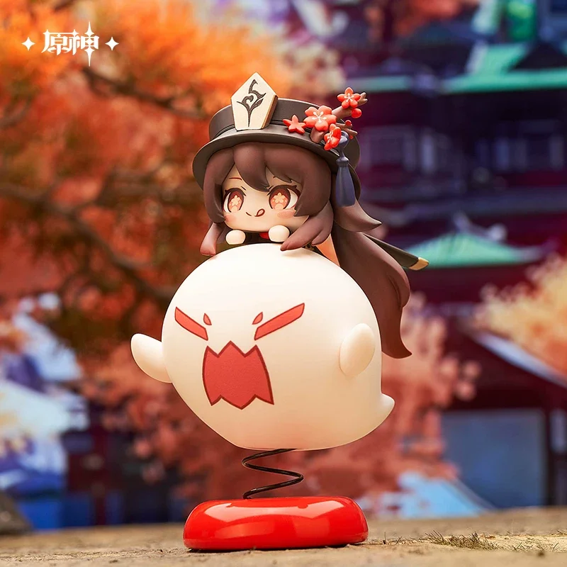 Sunsyea Genshin Impact Official Merch miHoYo Original Authentic Wanderer Hu Tao Tartaglia Q Version Figure Doll Desktop Ornament view 5
