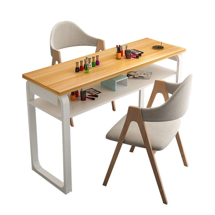Wood Manicure Table and Chairs Set Modern Nail Manicure Tables