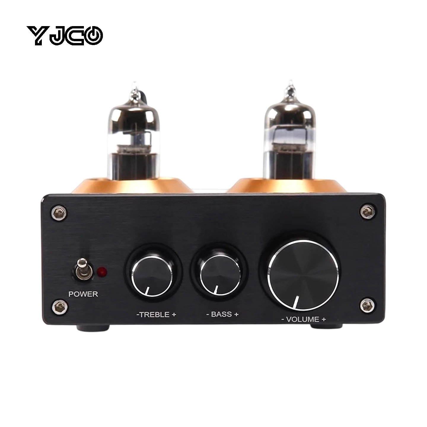 

Стерео предусилитель YJCO Bluetooth 5.0 JL 5.1 QCC3034 HiFi с ламповым усилителем и буфером 6J5, с регулировкой высоких и низких частот