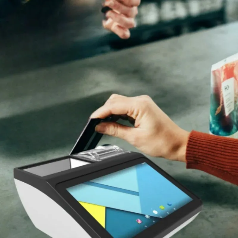 

POS-терминал с NFC и QR-принтером 7 дюймов, считыватель кредитных карт, кассовый аппарат для бизнеса от фабрики в Шэньчжэне