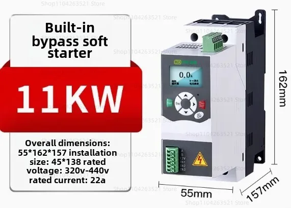 380V Three phases motor soft starter built-in soft starter 5.5KW 7.5KW motor soft starting fan pump prure reducer conveyor