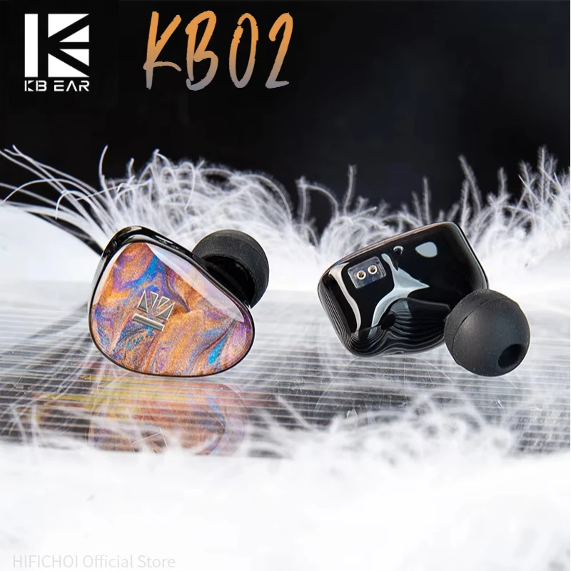 

KBEAR KB02 Detachable Cable Design Bone Conduction Dynamic Driver with 10mm+10mm Dual IEM Hifi in-ear Monitor Earphones