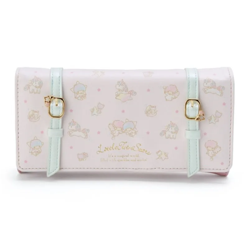 

Милый кошелек Hello Kitty, женский длинный кошелек Sanrio, кошельки для монет, для отдыха, пряжка на молнии, держатель для карт Little Twin Starts, женский чехол