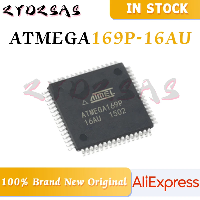 ATMEGA169P-16AU ATMEGA169P-16 ATMEGA169P ATMEGA169 ATMEGA IC MCU Chip TQFP-64