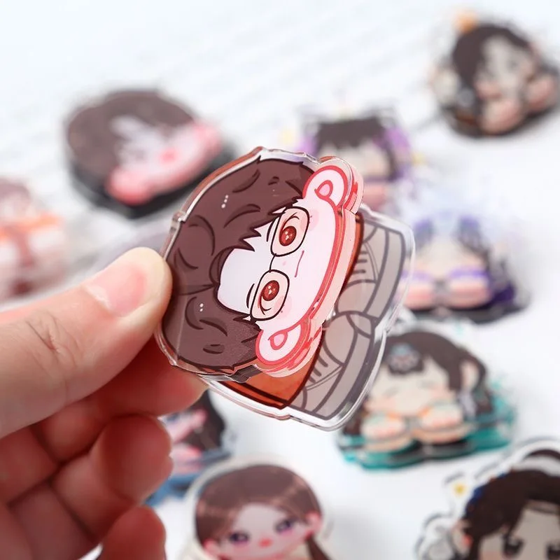 Anime folder pendant, cute acrylic sticker, DIY handmade jewelry, keychain, PP clip sticker, convenient clip for children