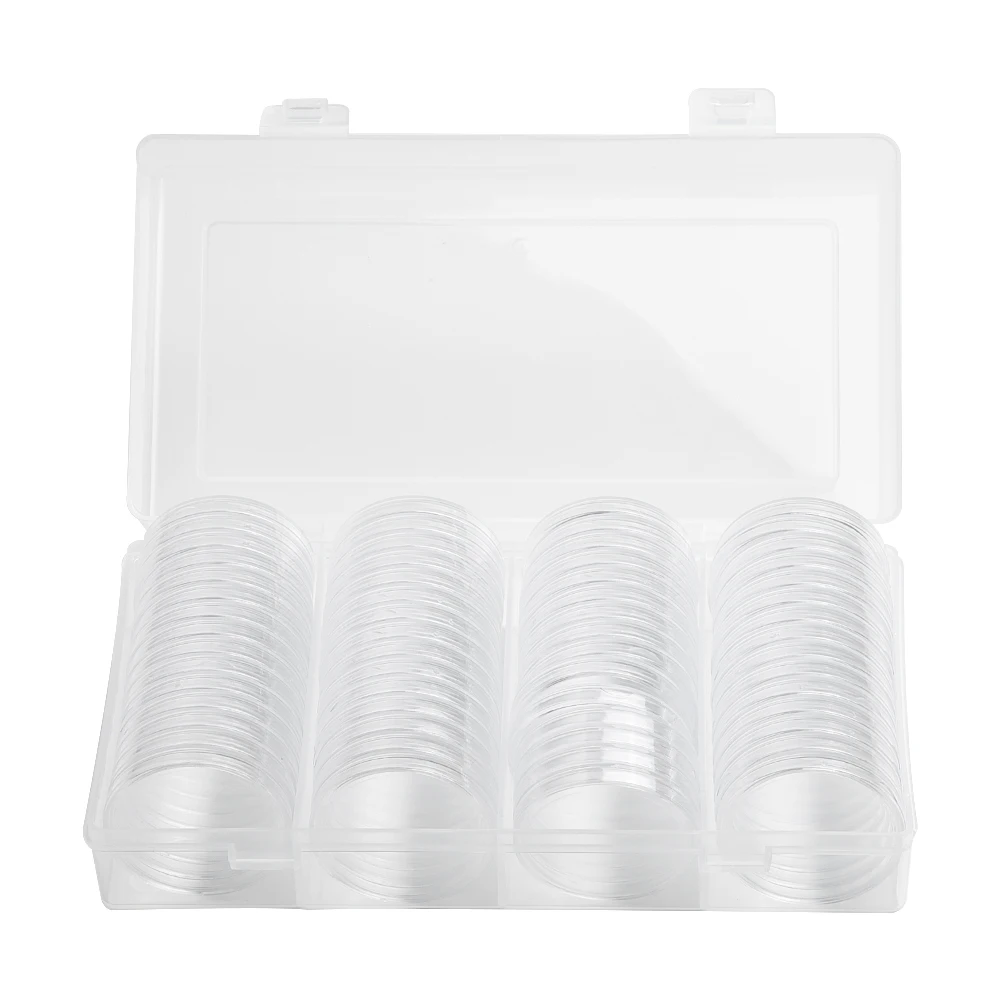 Case Panda Coin Holder Container Transparent Round Capsule Ceremony Gifts Commemorative Money Penny Storage Box