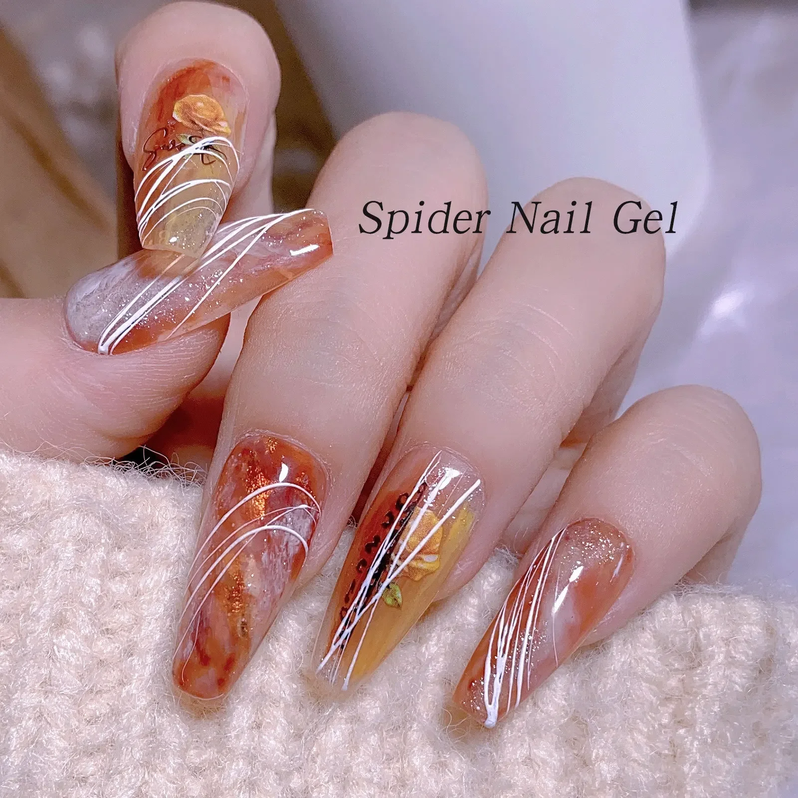 6 Colors/Set 5ml Spider Gel Fast Liner Painting Gel Nowipe Nail Manicure Black White Rose Gold Sliver Color Nail Lacquer