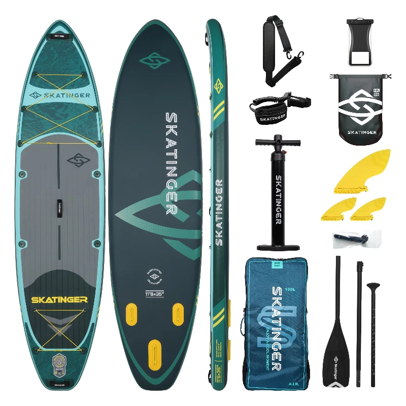 Unisex Fishing sup Stand-Up Paddle Board (SUP) with Drop Stitch Construction-Eco-Friendly Portable for Lakes & Rivers