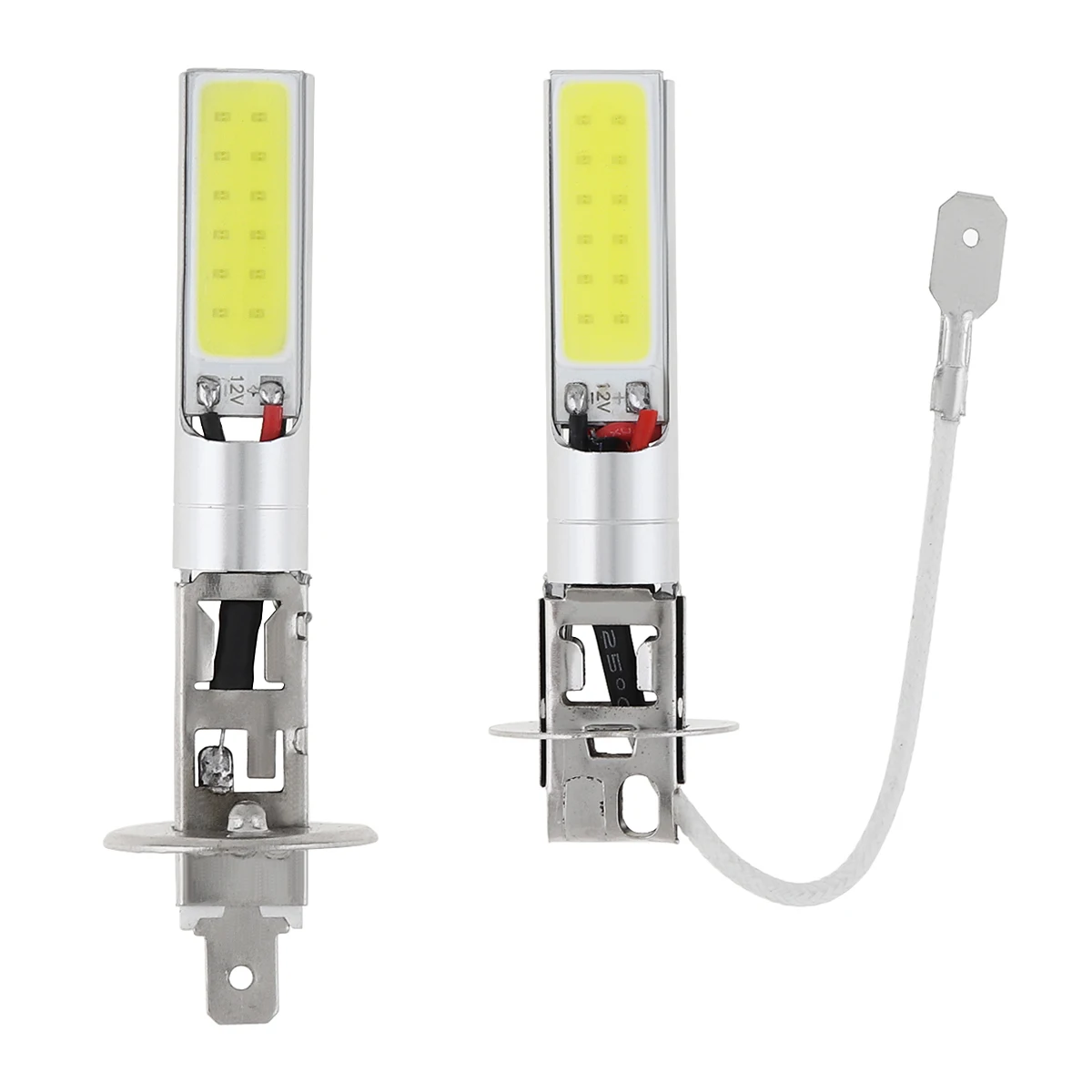 H1 H3 Canbus Super Bright LED Bulb Car Fog Light Headlight COB 12V 6000K Running Light Ultra Auto Motorcycle Lamp Replacement