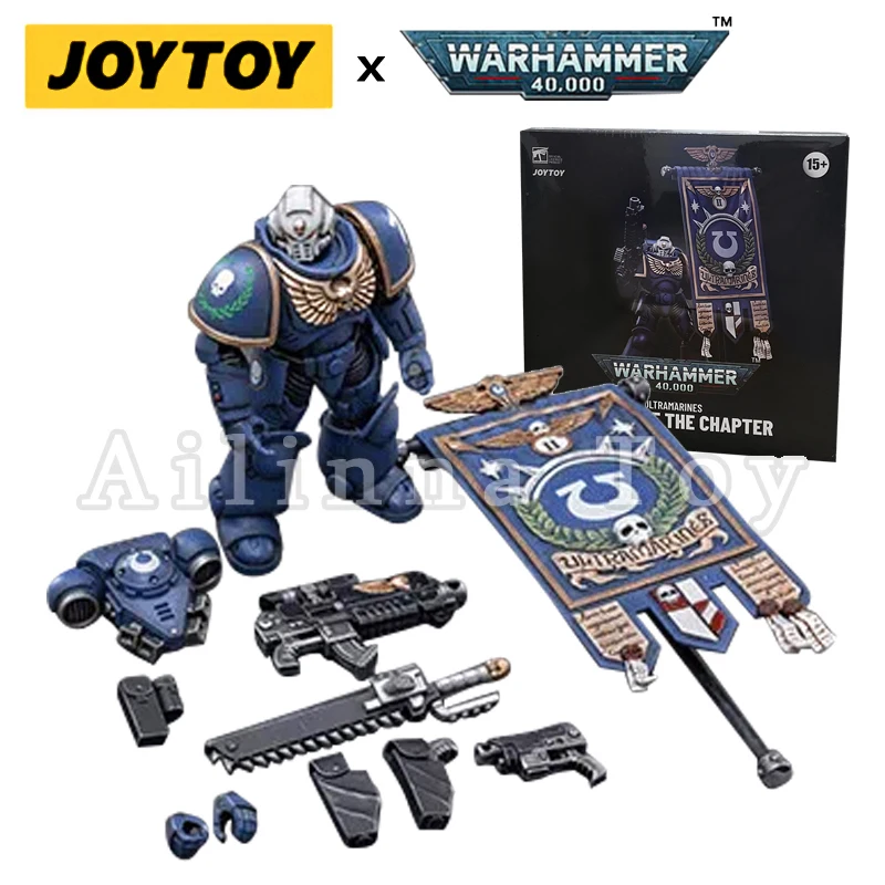 JOYTOY 1/18 Actionfigur The Horus Heresy 40K Ultra Squads & Mechas Lieutenant Titus Anime Militärmodell – Detail 11