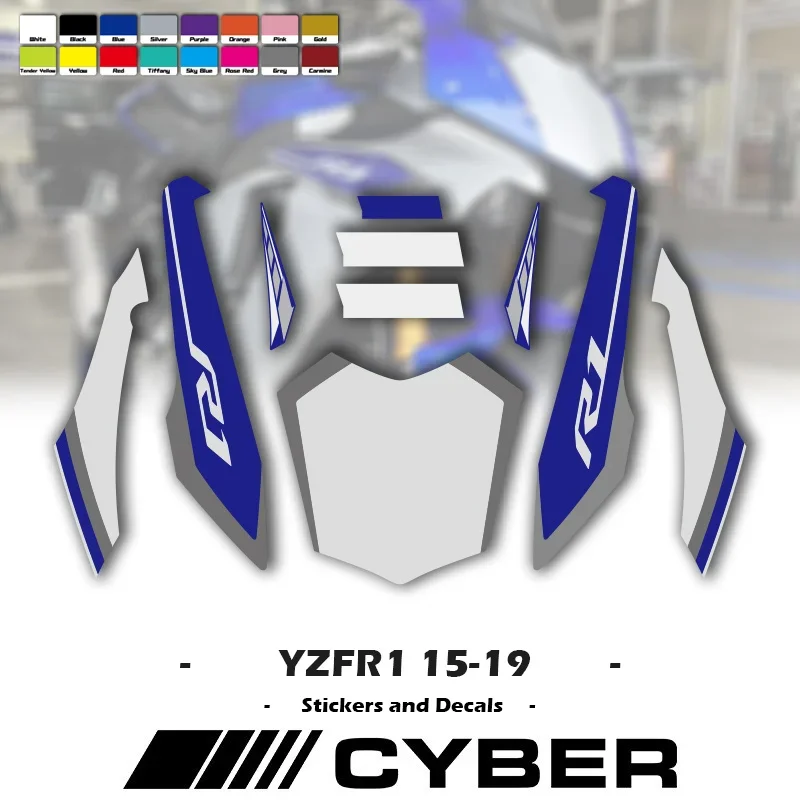 

YZF1000 For YAMAHA YZFR1 YZF-R1 2015-2019 OEM Replicas Metal Color Motorcycle Shell Fairing Full Car Sticker Decal