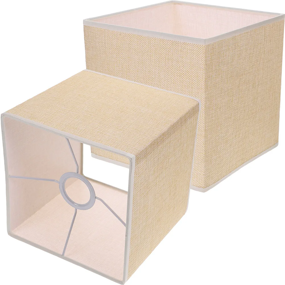 

1 шт. большой льняной абажур, простой тканевый чехол для спальни, гостиной, кабинета, офиса, настольной или напольной лампы, сменный абажур