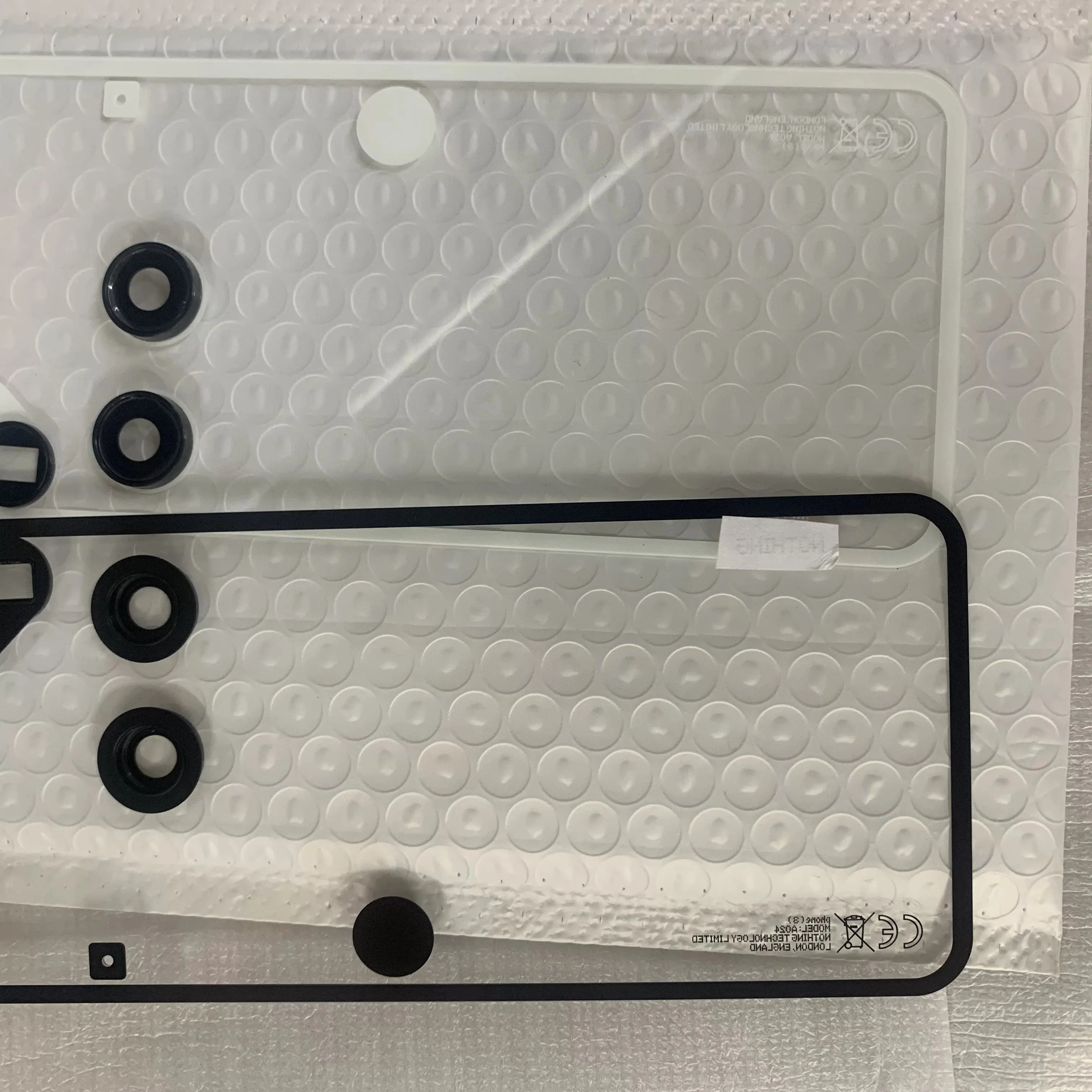 For Nothing Phone(3) Phone3 A024, Rear Glass Housing Back Door Replacement Parts Battery Back Cover With Camera Lens Frame