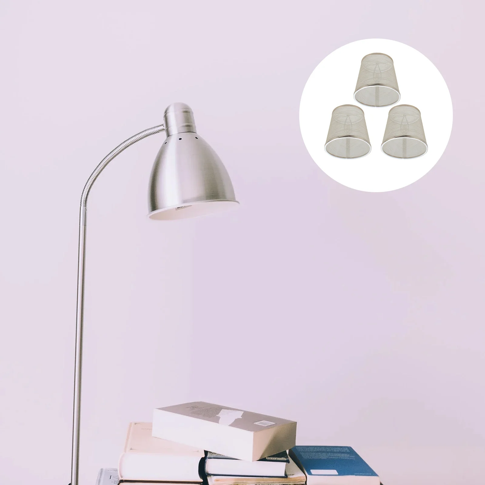 

3Pcs Premium Cloth Lamp Shade for Ceiling Light Transparent Mesh Cover No Dazzle Warm Romantic Atmosphere Household Bulb Light