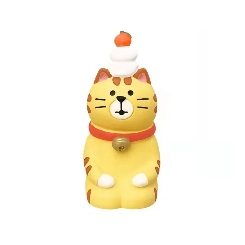 The Year of Tiger New Cat Lying Tiger Miniature Action Figures Photography Prop Car Interior Desktop Resin Ornament Accessorie