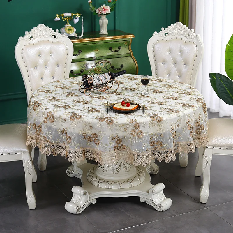 Luxury Table Cloth Lace Embroidery Table Cover for Home Wedding Banquet Party Table Cloths Furniture Cover Home tablecloth