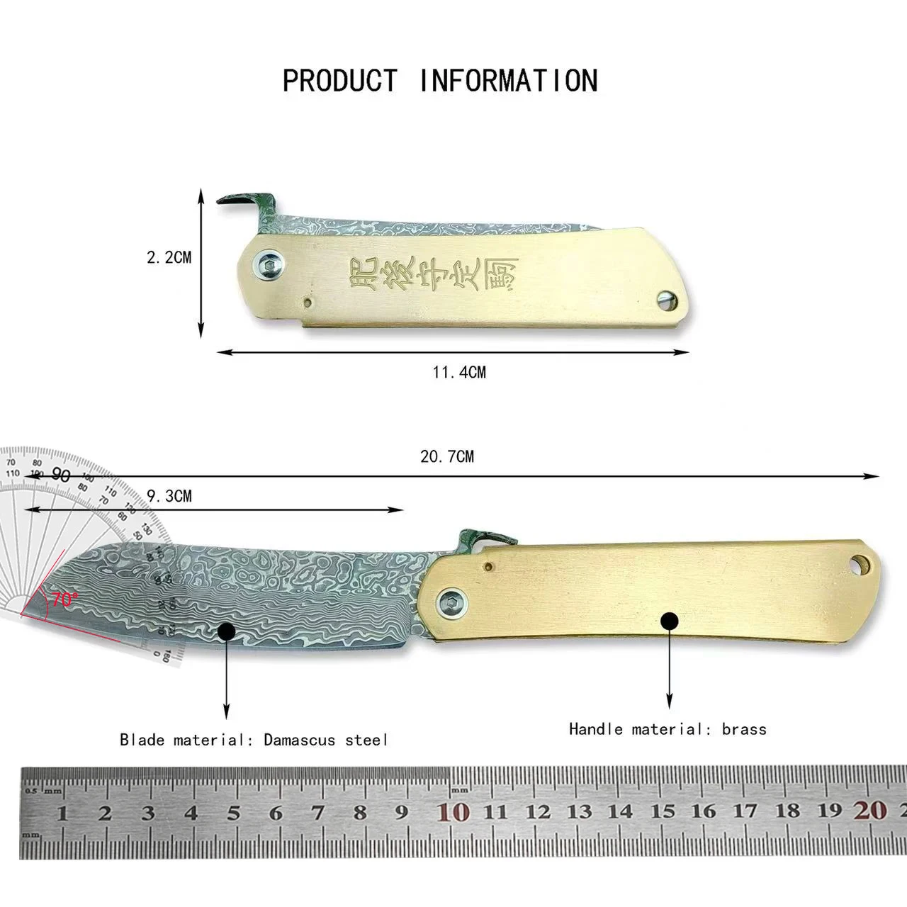 Durable EDC Outdoor Camping Portable Folding Knife Climbing Jungle Exploration Climbing Hiking Lightweight Knives Daily Cutter