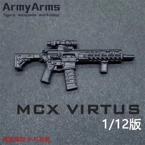 ArmyArms 병사 장면 액세서리 MCX VIRTUS 무기 플라스틱 모델 장난감, 6 인치 액션 피규어 바디 재고, 1/12 체중계 