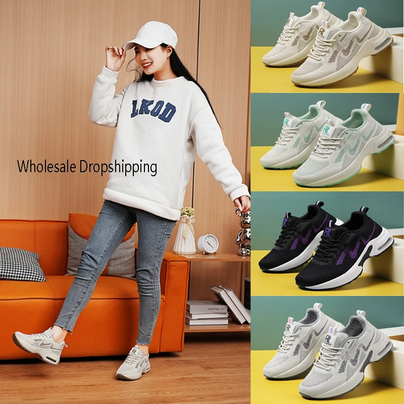 

Women Sneaker for Walking Fitness Sport Shoes Fashion Chunky Platform Height Increasing Breathable Loafers Elastic Lady Trainers