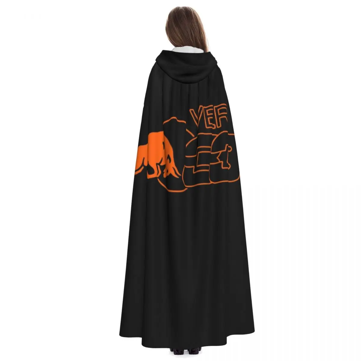 Love 33 Long Hooded Cloak Witch Medieval Costume Cosplay Cape HalloweenCoat Adult Unisex - view 6