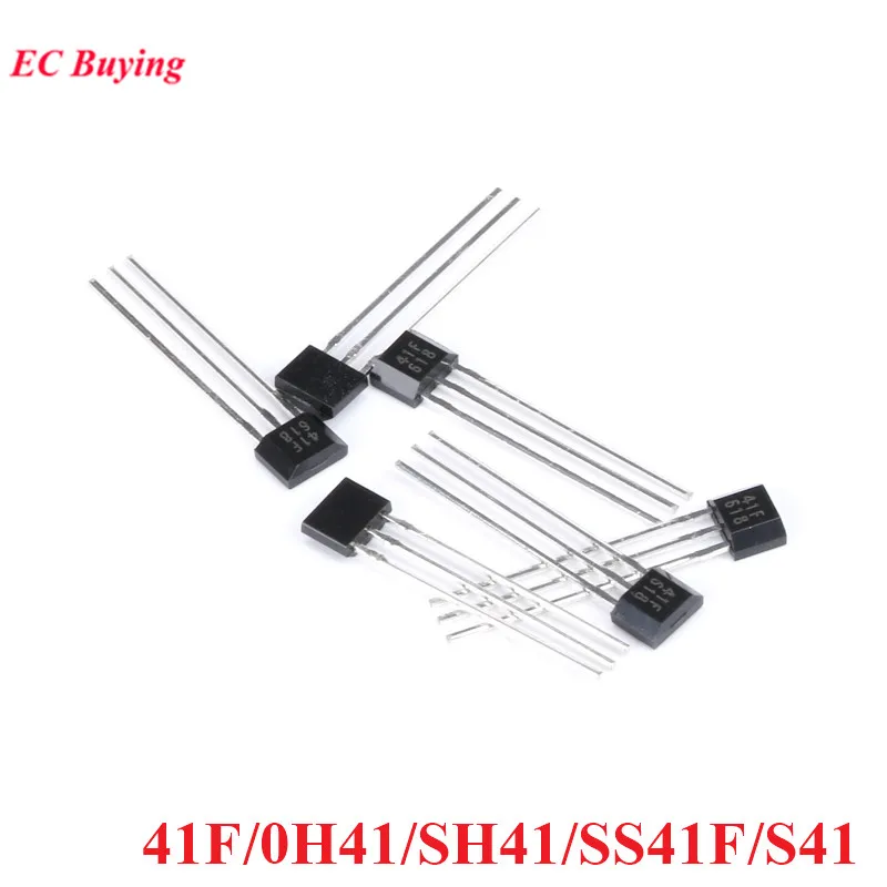 

100pcs/50pcs/20pcs 41F/ 0H41 / SH41 / SS41F/ S41 Bipolar Hall Element Sensor Vhicle Motor Electric Car Motor Hall Sensor