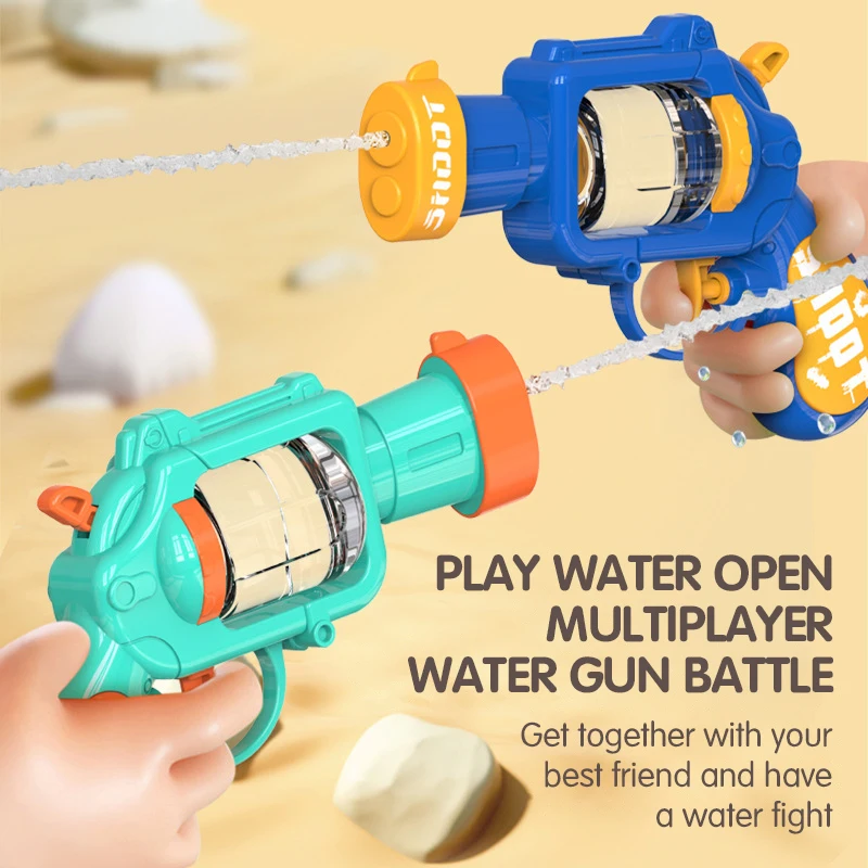 Children's Pressing Water Gun Battle Splashing Toys Mini Summer Water Bath Game Swimming Pool Outdoor Toys Beach Boys Girls Gift