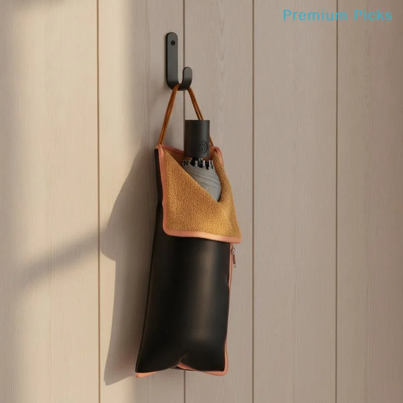 Strong Water Absorbent Microfiber Umbrella Carrier Bag Foldable Portable Umbrella Storage Pouch for Travel Hiking Rainy Days