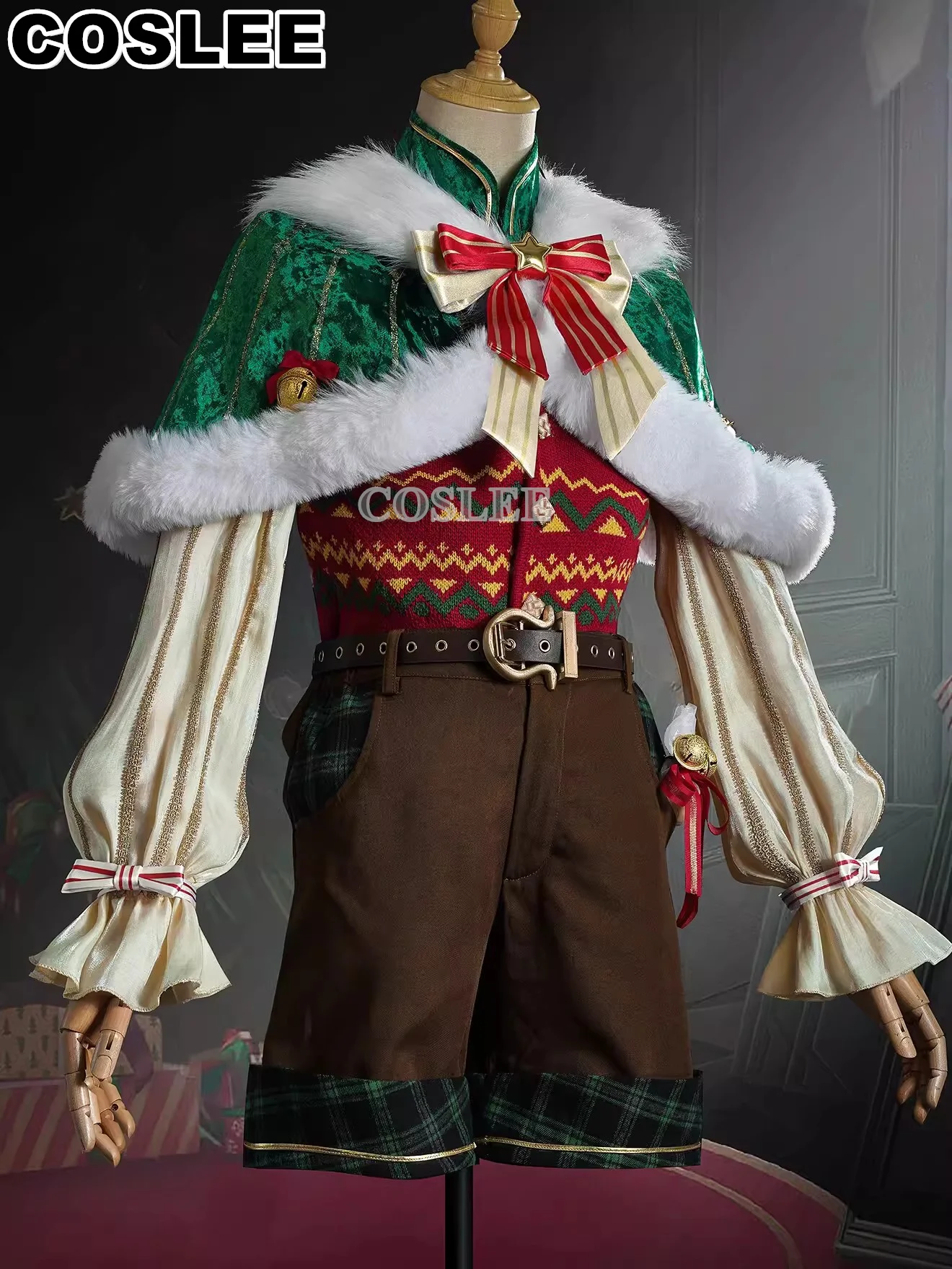 COSLEE Edgar Valden Painter Cosplay Costume Identity V Warm Christmas Eve QiZhen Lovely Game Suit Uniform  Halloween Party Outfi