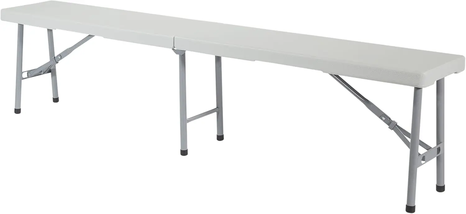 

Furniture for Indoor or Outdoor Use, Single, Fold in Half 6 Foot Bench