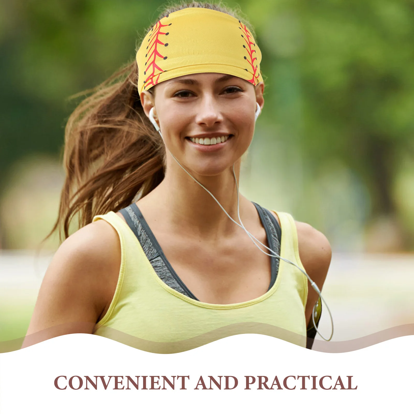 4 قطع من عصابة رأس الكرة اللينة للجنسين غير قابلة للانزلاق وممتصة للعرق وخفيفة الوزن ومسامية لصالة الألعاب الرياضية والجري واليوجا واللياقة البدنية ربطة شعر ناعمة قابلة للتمدد #4