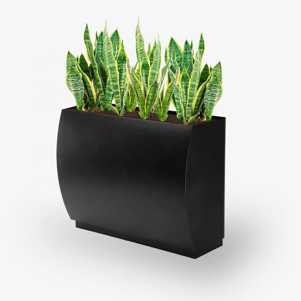 

Customized Large Outdoor Metal Garden Boxes Flower Pots Planters