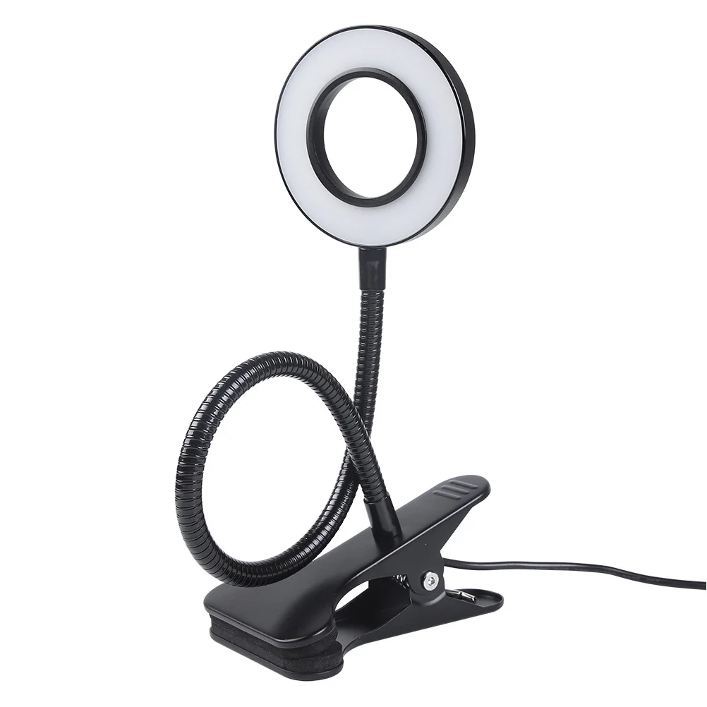 

LED Clip on Reading Light Desk Lamp Warm White Dimmable Eye friendly USB Powered Book Light Makeup Lighting Decor