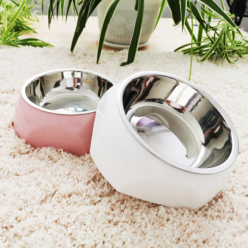 Dog Bowl Pet Stainless Steel Non-Slip Drinking Water Feeding Cat Bowl Pet Bowl Pet Supplies Pet Accessories Dog Bowl