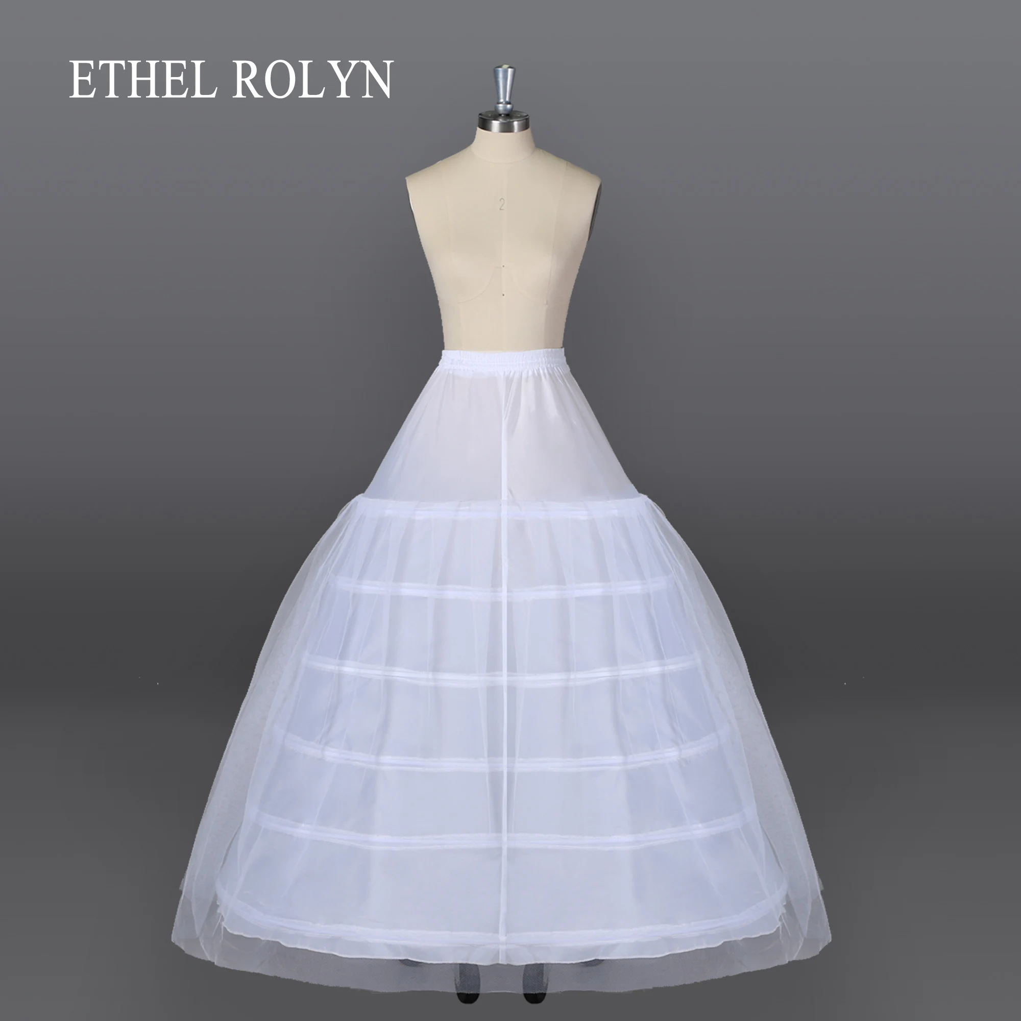 ETHEL ROLYN Crinoline Long Petticoat For Wedding Dress Underskirt Half Slips Wedding Accessories