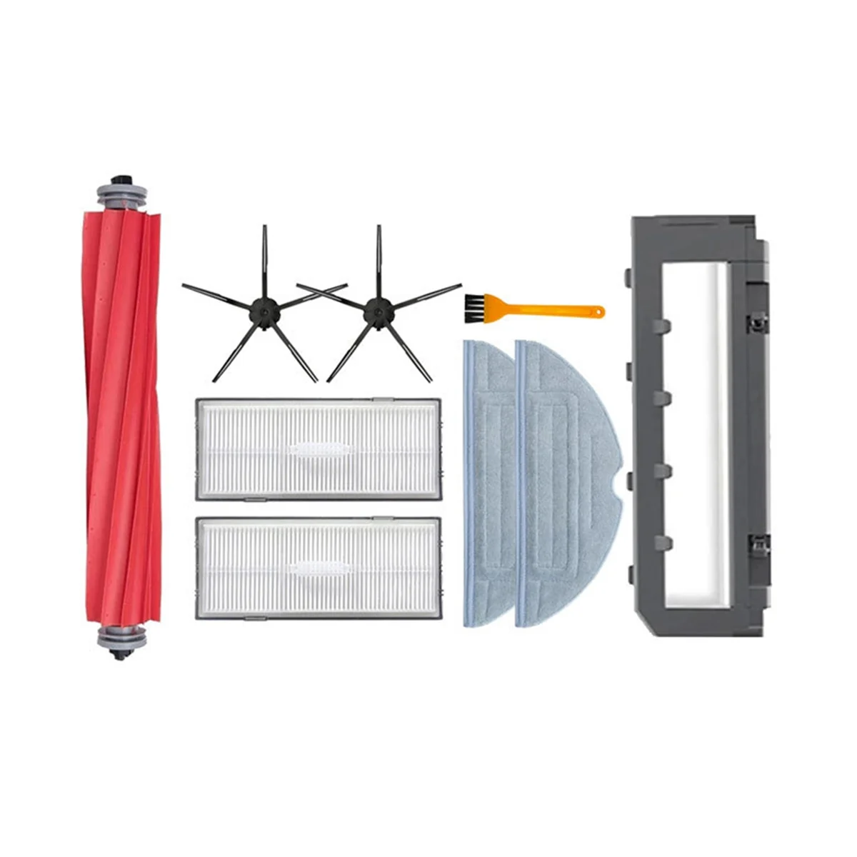 สําหรับ S7 S70 S75 S7 Max T7S / T7S Plus HEPA FILTER Mop ผ้าหลักแปรงด้านข้างเครื่องดูดฝุ่น