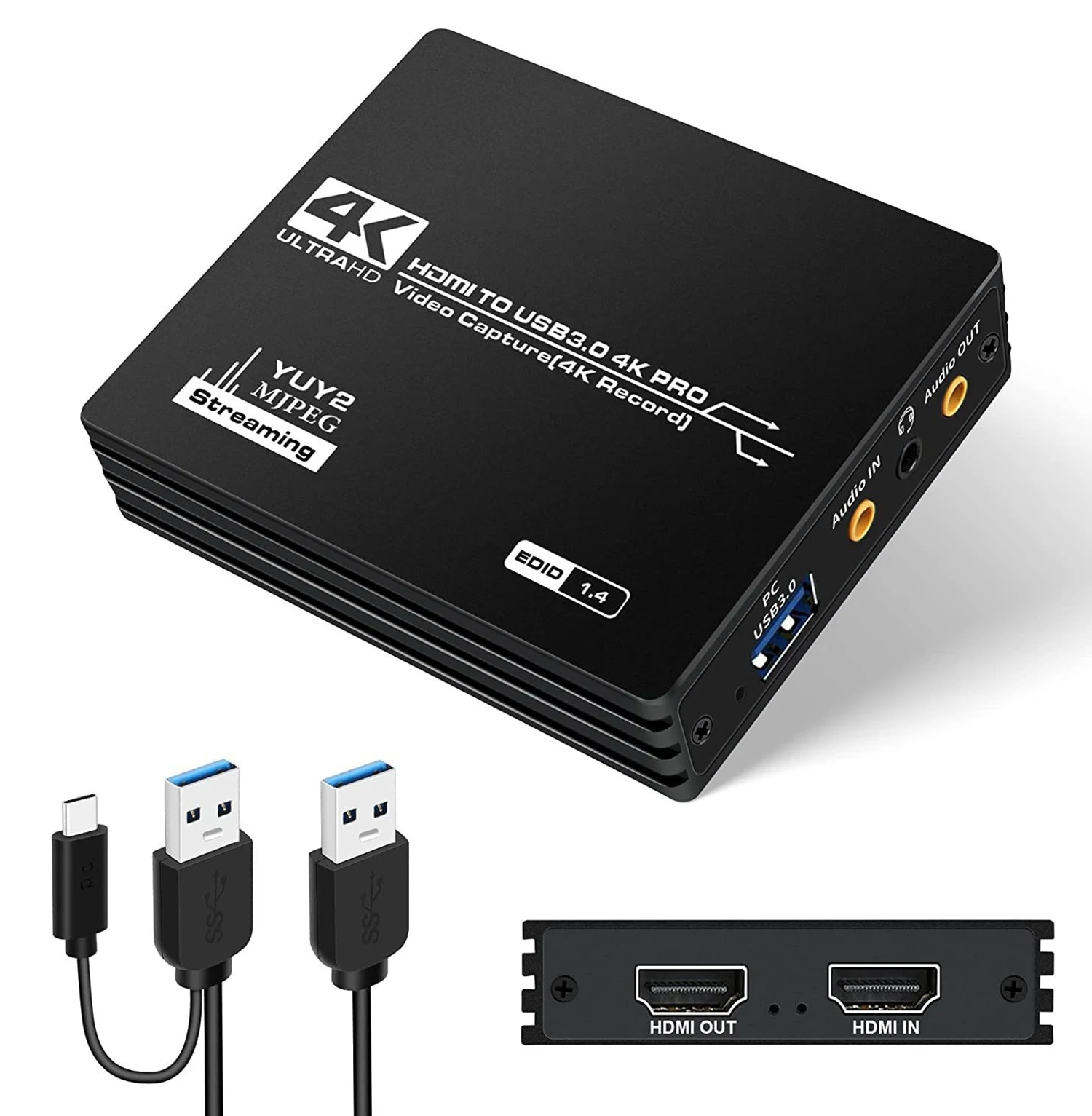 

Карта захвата видео 4K HDMI USB 3,0 поддерживает захват и запись видео 4K YUY2 MJPEG формат для игр OSB захват прямой трансляции