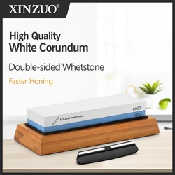 XINZUO Double Side 1000/6000 Grit Whetstone Professional Knife Sharpener Sharpening Grinding Stone Kitchen Knife Accessories