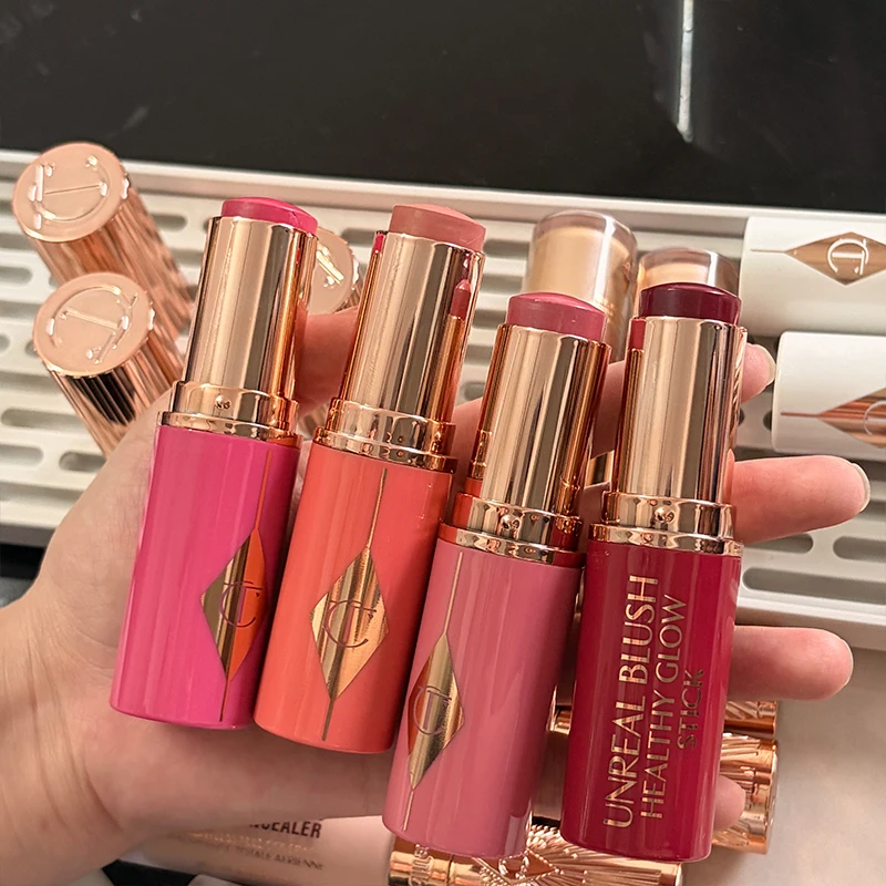 CT Glossy Lipstick Lip Balm Brightening Facial Expanding Color Blush Highlighter Long-lasting Liquid Foundation Liquid Concealer