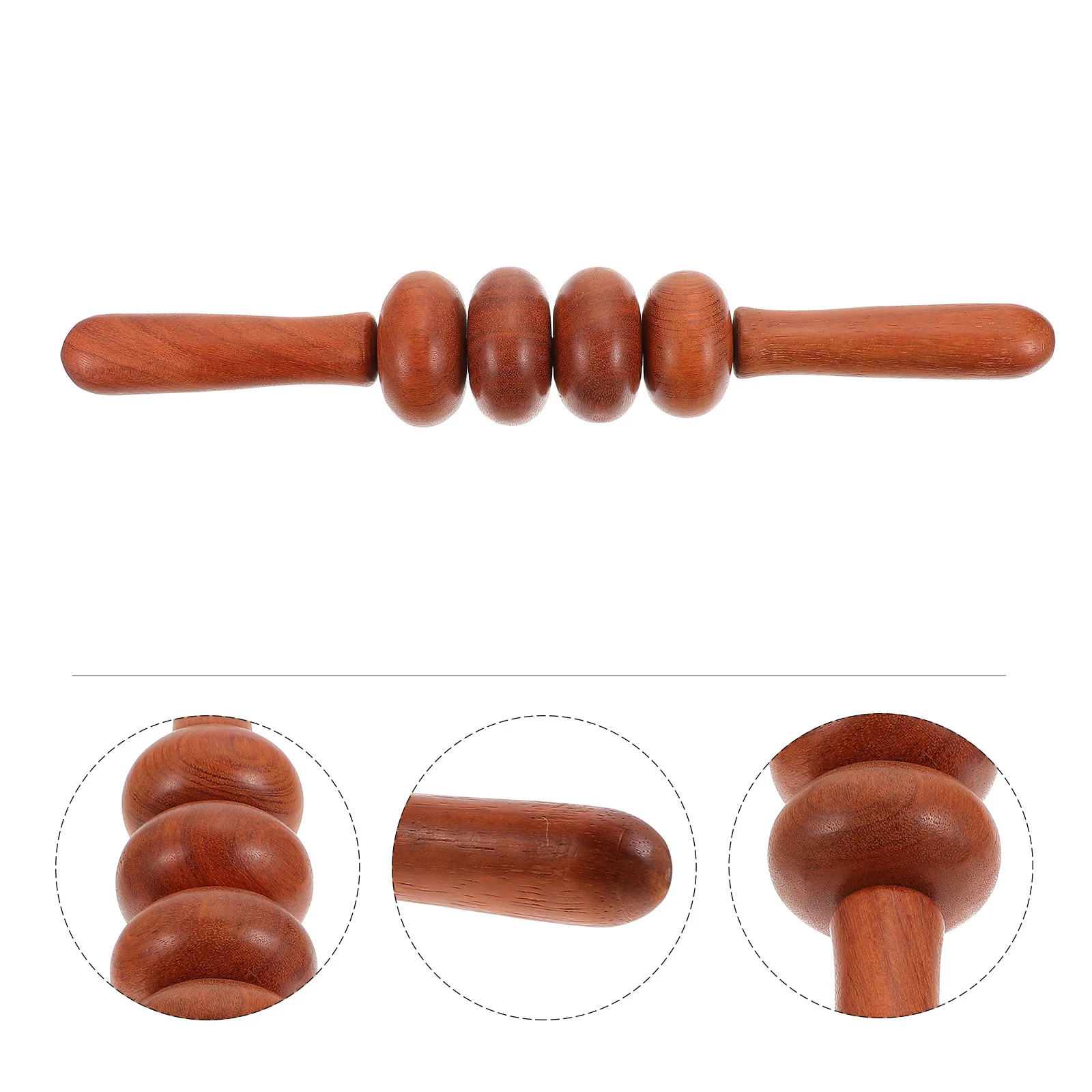 

Wooden Body Muscle Massager Roller Stick Handheld Full-Body Deep Tissue Muscle Relaxation Tool Roller Massager