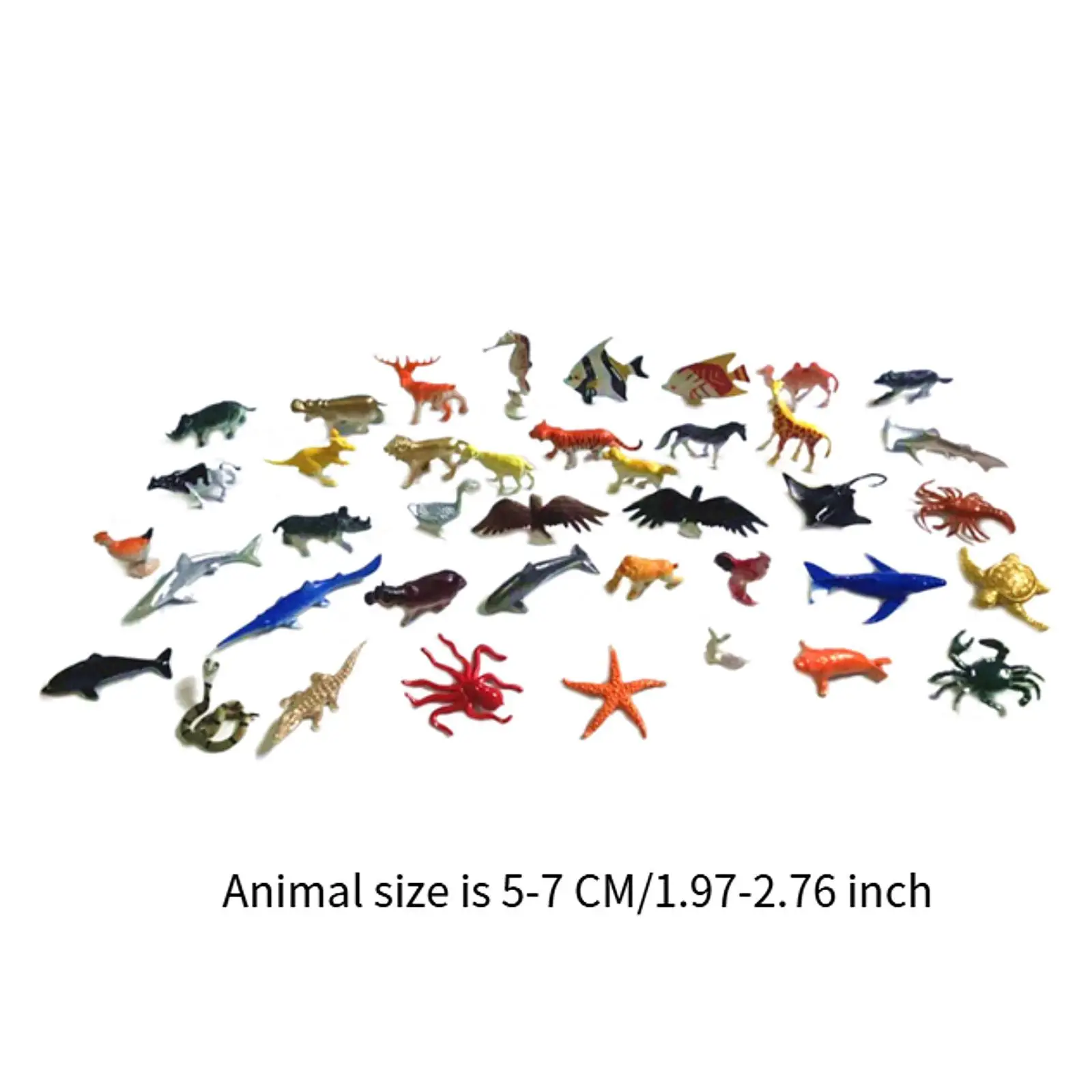 Figurines d'animaux pour enfants, animaux de simulation, cadeau pour filles et garçons, à partir de 3 ans, 40 pièces