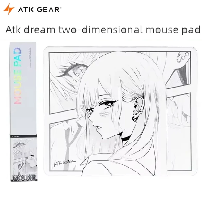 2026 ATK Dream Anime Gaming Mouse Pad Large Size Control Surface Mousepad Non‑Slip Rubber Base E‑Sport Desk Mat For FPS PC Gamer