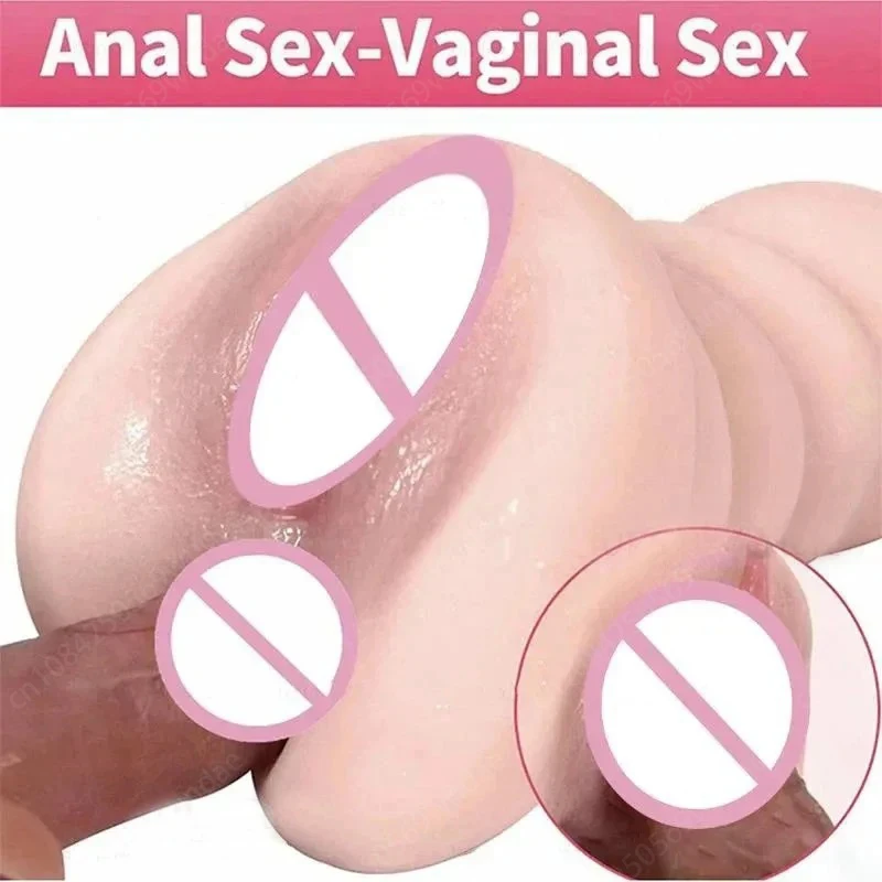 Realistic Vagina Lifelike Artiflcial Vaginal Anal Sex shop Erotic Adult Sex Toys For Men Soft Pocket Pussy Male Masturbator Cup