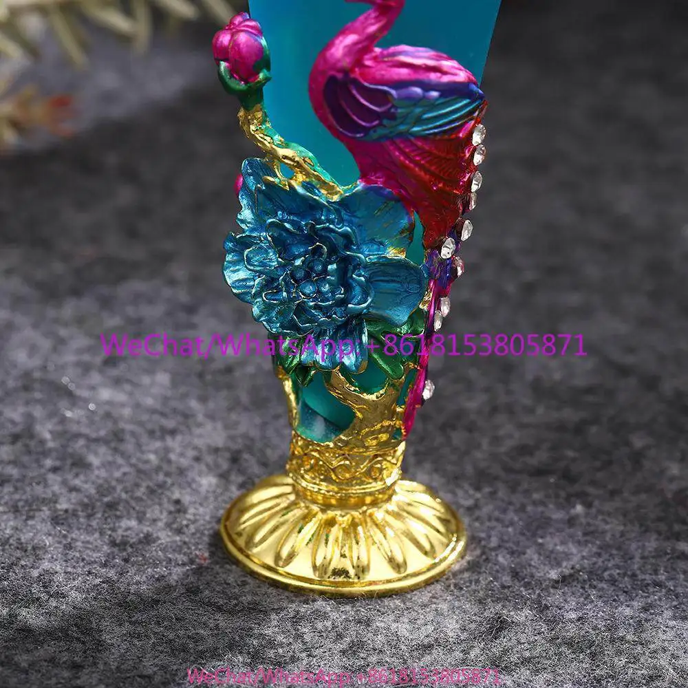 30Ml high-end retro painted perfume bottle Dubai flavor sub-bottle metal glass