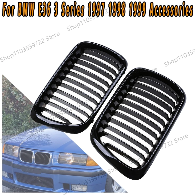 

Для BMW E36 1997 1998 1999, решетка переднего бампера автомобиля, решетка воздухозаборника, спортивная сотовая решетка, аксессуары для воздухозаборника 51138195151