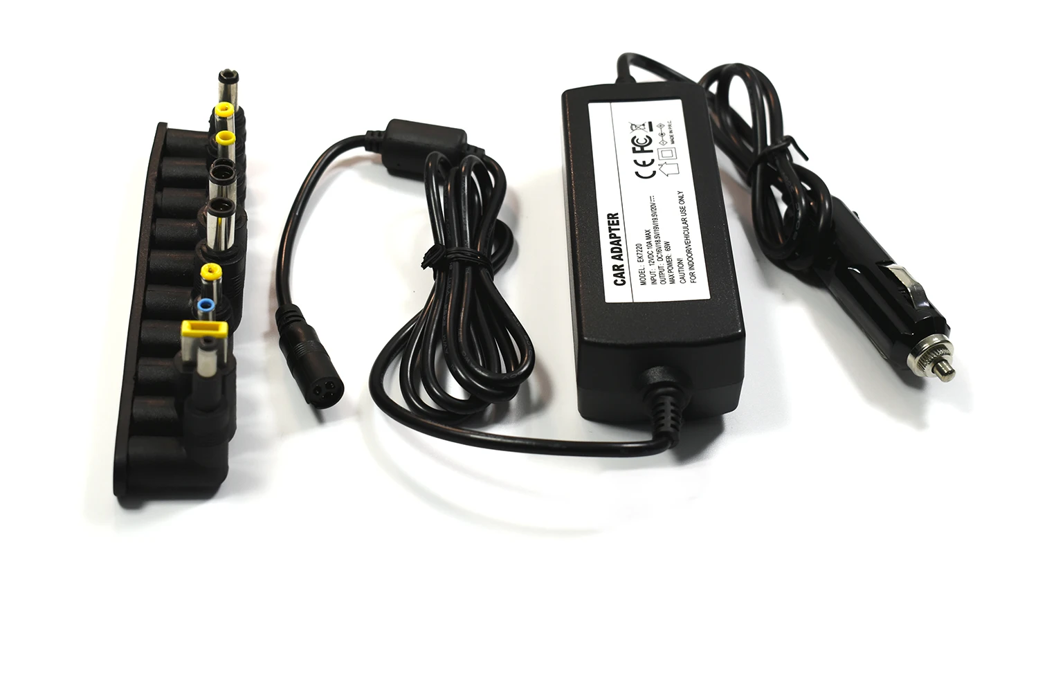 Cargador Universal para coche, adaptador de 65W para ordenador portátil, para HP, TOSHIBA, Dell, ASUS, Samsung, Sony, Acer, IBM, Lenevo