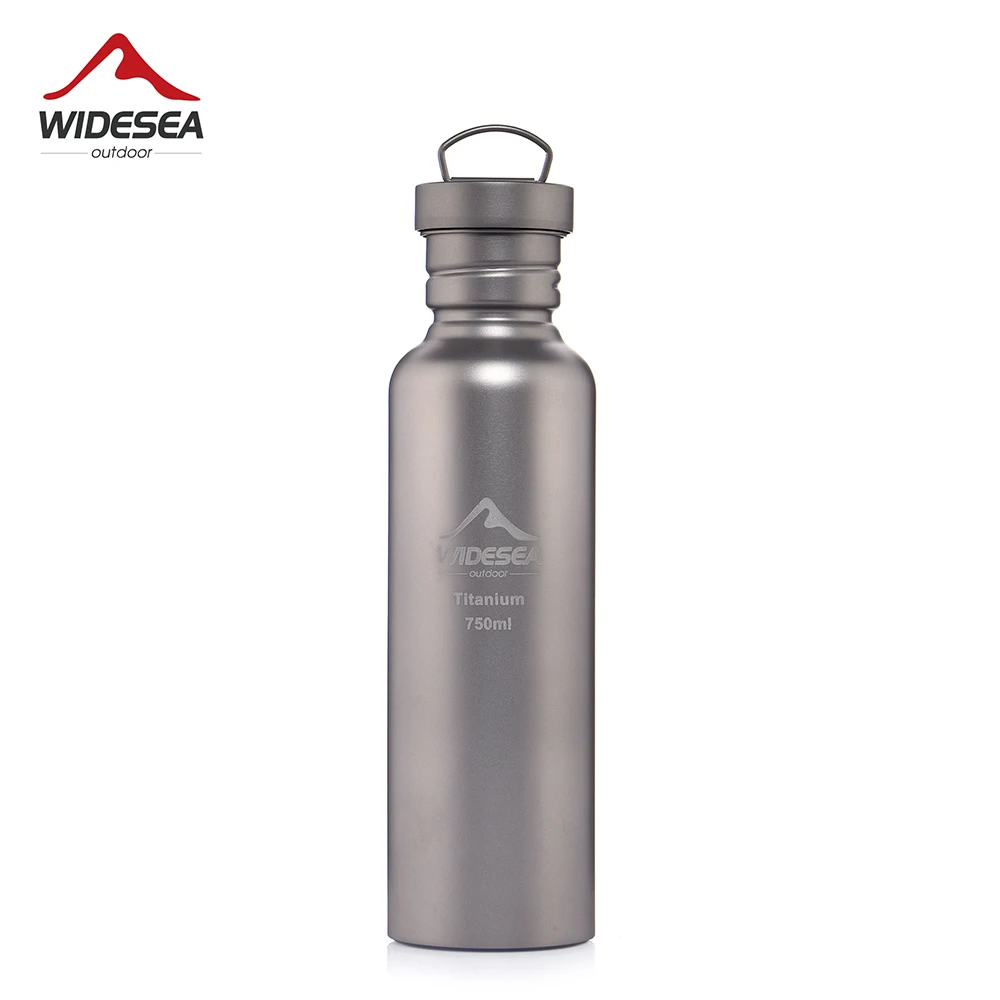 

Widesea Camping Titanium Cup Water Bottle 750ml Sport Kettle Running Motivational Outdoor Ultralight Hiking Drink Mug Cycling