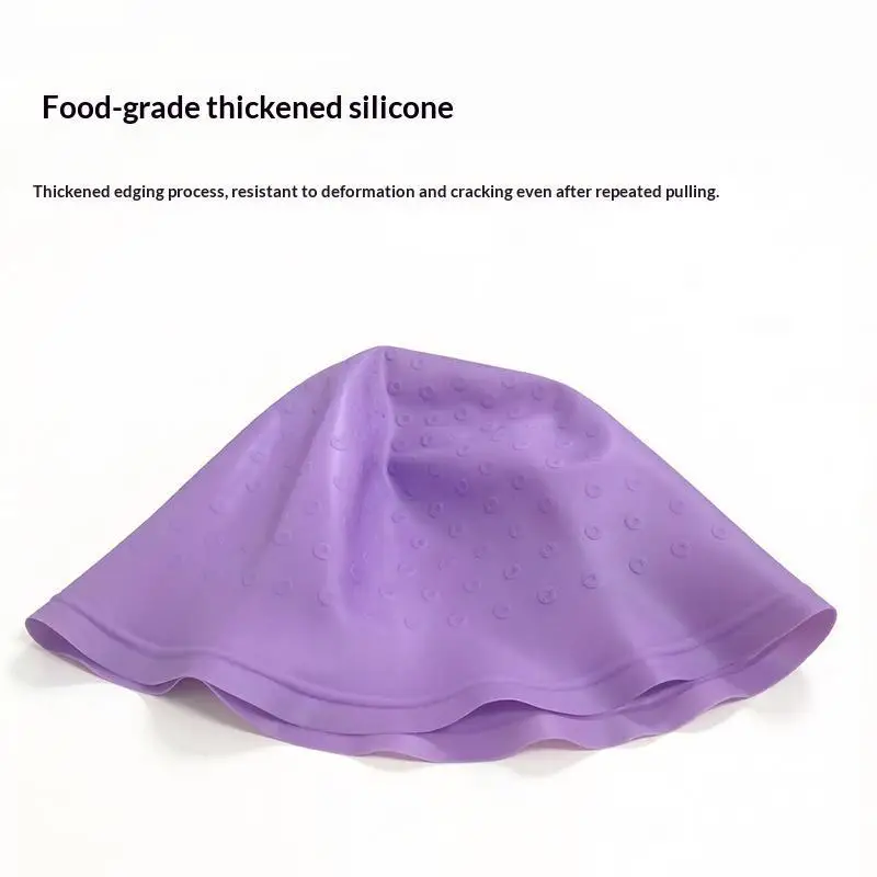 Reusable Silicone Hair Dyeing Cap with Hook Needle Pink Professional Dyeing Tool for Beginner Home Salon Use